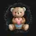 Patchwork Teddy Bear Holding Heart - Nursery Decor Gift for Baby Shower Spare Tire Cover - 6