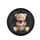 Patchwork Teddy Bear Holding Heart - Nursery Decor Gift for Baby Shower Spare Tire Cover - 4