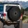 Fragmented Concentric White Lines Radial Rings - Everyday Car Decor Gift Spare Tire Cover - 3
