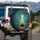 Classic Muscle Car UFO Wet Road - Sci-Fi Fan Gift Spare Tire Cover - 3