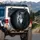 Majestic Wolf Face Icy Blue Eye - Wildlife Lover Winter Wilderness Gift Spare Tire Cover - 3