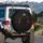 Mysterious Hooded Figure Crimson Splatter Car Decor Gift Spare Tire Cover - 3