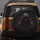 Mysterious Hooded Figure Crimson Splatter Car Decor Gift Spare Tire Cover - 5