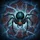 Menacing Spider Glowing Eyes Lightning Storm Web - Wildlife Lover Gift Spare Tire Cover - 6