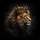 Majestic Lion Head Profile Elaborate Golden Crown - Wildlife Lover Gift for Men Spare Tire Cover - 6
