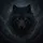 Black Wolf Head Glowing Amber Eyes - Mystical Wildlife Lover Gift for Animal Enthusiasts Spare Tire Cover - 6