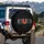 RUN THINK FAST Text Carbon Fiber - Athletic Lifestyle Motivation Spare Tire Cover - 3