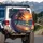 Silhouetted Palm Tree Ocean Sunset Beach - Tropical Getaway Travel Essential for Beach Lovers Spare Tire Cover - 3