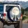 Wolf Pups Snow Full Moon Snow-Covered Pine Trees Starry Sky - Nature Lover Gift Spare Tire Cover - 3