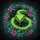 Vibrant Green Snake Bioluminescent Jungle Flora Outdoor Adventure Gear Spare Tire Cover - 6