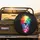 White Paw Prints Cascade Rainbow Wisps - Pet Lover Everyday Lifestyle Gift Spare Tire Cover - 2