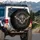 Wide-Winged Bat Gnarled Branch Pentagram - Nature Lover Gift Spare Tire Cover - 3