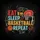 Distressed Eat Sleep Basketball Repeat Quote Basketball Hoop - Basketball Fan Gift Spare Tire Cover - 6