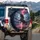 Black Horse Lightning Mountain Storm - Outdoor Adventure Gift Spare Tire Cover - 3