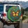 Monarch Butterfly Lush Wildflower Botanical Garden - Wildlife Lover Car Decor Gift Spare Tire Cover - 3