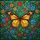 Monarch Butterfly Lush Wildflower Botanical Garden - Wildlife Lover Car Decor Gift Spare Tire Cover - 6