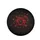Red Rose Bloom & Rosebuds Bronze Foliage Black Background Spare Tire Cover - 4