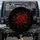 Red Rose Bloom & Rosebuds Bronze Foliage Black Background Spare Tire Cover - 1
