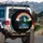 I LOVE PEEING OUTSIDE Mountain Lake Evergreen Forest Rainbow - Outdoor Lover Camping Gift Spare Tire Cover - 3