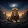 Regal Lion Cosmic Sky Galaxy Rock Formations - Vehicle Accessory Gift Spare Tire Cover - 6