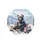 Fluffy Black Bear Fox Kits Snow-Capped Mountain Pine Winter Landscape - Wildlife Lover Gift Spare Tire Cover - 4