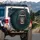 Massive Grin Gorilla Headshot Jungle Foliage - Wildlife Lover Gift Spare Tire Cover - 3