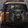 Excited Black Piglet Face Pink Tongue Snout Dark Forest Night - Pig Lover Farmhouse Gift Spare Tire Cover - 5