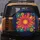 Daisy Flowers Stylized Bird Pink Orange Teal Yellow - Boho Lifestyle Gift Spare Tire Cover - 5