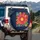 Daisy Flowers Stylized Bird Pink Orange Teal Yellow - Boho Lifestyle Gift Spare Tire Cover - 3