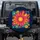 Daisy Flowers Stylized Bird Pink Orange Teal Yellow - Boho Lifestyle Gift Spare Tire Cover - 1