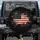 Distressed Thin Red Line American Flag - Patriotic Support Gift Spare Tire Cover - 1