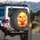 Winking Baby Chick Red Heart Love Symbol - Wildlife Lover Everyday Gift for Animal Lovers Spare Tire Cover - 3