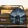 Black Bear Crimson Eyes Mountain Wilderness Starry Night - Wildlife Gift Spare Tire Cover - 2