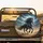 Dynamic Black Friesian Horse Galloping Stormy Sky - Equestrian Gift Spare Tire Cover - 2