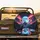 Howling Wolf Snowy Mountains Cosmic Night Moon Aurora - Wildlife Lover Gift Spare Tire Cover - 2