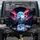 Howling Wolf Snowy Mountains Cosmic Night Moon Aurora - Wildlife Lover Gift Spare Tire Cover - 1