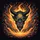 Fiery Demon Lord Face Mystic Symbol - Dark Fantasy Lover Gift Spare Tire Cover - 6