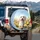 Maltipoo Dog Daisy Chrysanthemum Flower Field Sky - Dog Lover Gift Spare Tire Cover - 3
