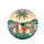 Hibiscus Palm Tree Layered Tropical Foliage Ocean Landscape - Car Decor Gift Spare Tire Cover - 4