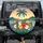 Hibiscus Palm Tree Layered Tropical Foliage Ocean Landscape - Car Decor Gift Spare Tire Cover - 1