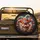Bells Stripes Jester Hat Character Head - Everyday Car Accessory Spare Tire Cover - 2