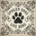 Distressed Paw Print Spoiled Dogs Live Here Sign - Dog Lover Car Decor Gift Spare Tire Cover - 6