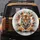 Majestic Powerful Tiger Bust Orange Black Ink Splatters - Wildlife Lover Gift Spare Tire Cover - 5