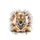 Majestic Powerful Tiger Bust Orange Black Ink Splatters - Wildlife Lover Gift Spare Tire Cover - 4