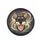 Smiling Black Tan Dog Head Paw Print Stars - Dog Lover Car Decor Gift Spare Tire Cover - 4