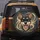 Smiling Black Tan Dog Head Paw Print Stars - Dog Lover Car Decor Gift Spare Tire Cover - 5