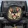Smiling Black Tan Dog Head Paw Print Stars - Dog Lover Car Decor Gift Spare Tire Cover - 1