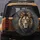 Majestic Male Lion Face Textured Mane Stone Carving - Wildlife Lover Gift Spare Tire Cover - 5
