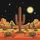 Saguaro Cactus Desert Rock Formations Moon Night Sky - Outdoor Adventure Travel Gift Spare Tire Cover - 6