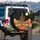 Saguaro Cactus Desert Rock Formations Moon Night Sky - Outdoor Adventure Travel Gift Spare Tire Cover - 3